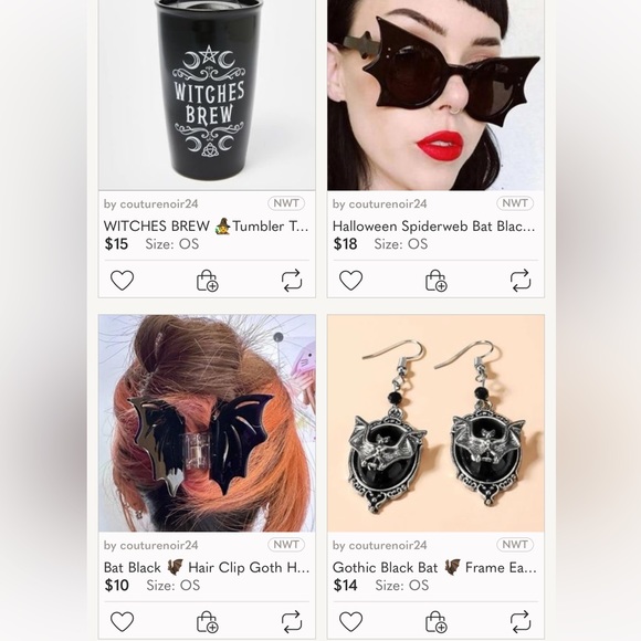 Halloween Spiderweb Bat Black Sunglasses Retro Pinup Fairygrunge Whimsygoth - Picture 6 of 7